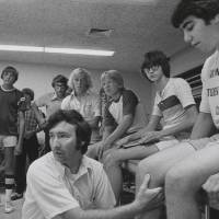 Student in the trainers room.